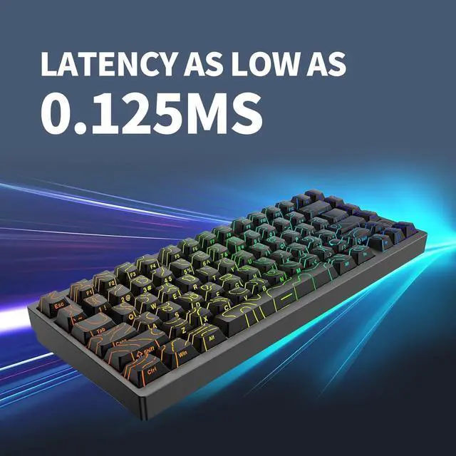 Alt view image 5 of 7 - IROK MG75PRO 81 Keys Wired Magnetic Switch Mechanical Keyboard, Hall Effect, 8KHZ/ARGB/CNC Aluminum, Gasket Structure Gaming Keyboard(Black)