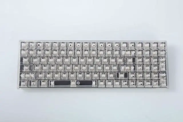 Main image of ZyphX Z-Zero 98-Key Mechanical Keyboard, Hot-Swappable RGB, Crystal Clear Housing, Ice Soul Linear Switches, TOP Mount (Crystal)