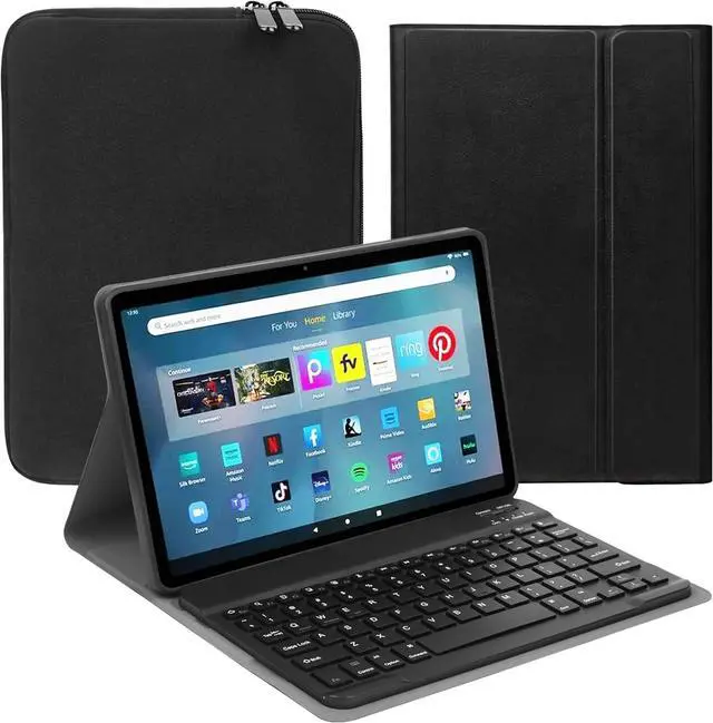 Main image of Keyboard for Fire Max 11 Tablet 11" (13th Generation, 2023 Release), Slim Cover with Detachable Wireless Keyboard & Carrying Bag for All-New Fire Max 11, Black