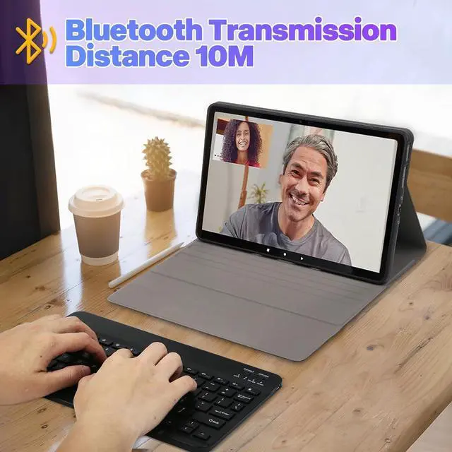 Alt view image 6 of 6 - Keyboard for Fire Max 11 Tablet 11" (13th Generation, 2023 Release), Slim Cover with Detachable Wireless Keyboard & Carrying Bag for All-New Fire Max 11, Black