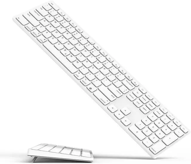 Main image of Wireless Bluetooth Keyboard with Numeric Keypad for Apple Mac OS, Rechargeable, Works with iMac, Mac mini/Pro, MacBook Air/Pro, iPad