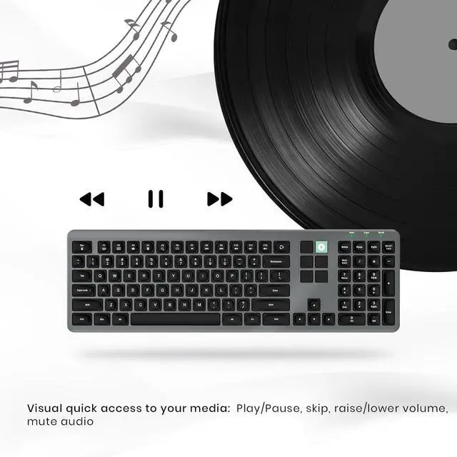 Alt view image 4 of 7 - Wired Keyboard with 60 Programmable Keys for Windows, Customizable LCD Shortcuts, Silent Typing, USB-A, Number Pad, Minimalist Backlighting, Magnetic Stand, for Graphic Design, Adobe, MS Office-Grey