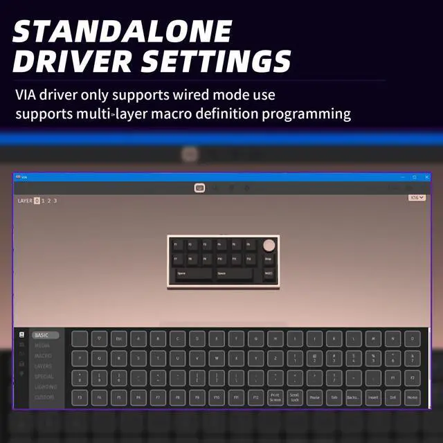 Alt view image 7 of 7 - Darmoshark SK16 Macro Mechanical Numeric Keyboards 2.4G/USB-C/Bluetooth 16 Keys Mini Numpad Portable Keypad RGB Backlight Gaming Keyboards Extended Layout for Cashier,Fully Programmable Keys(White)