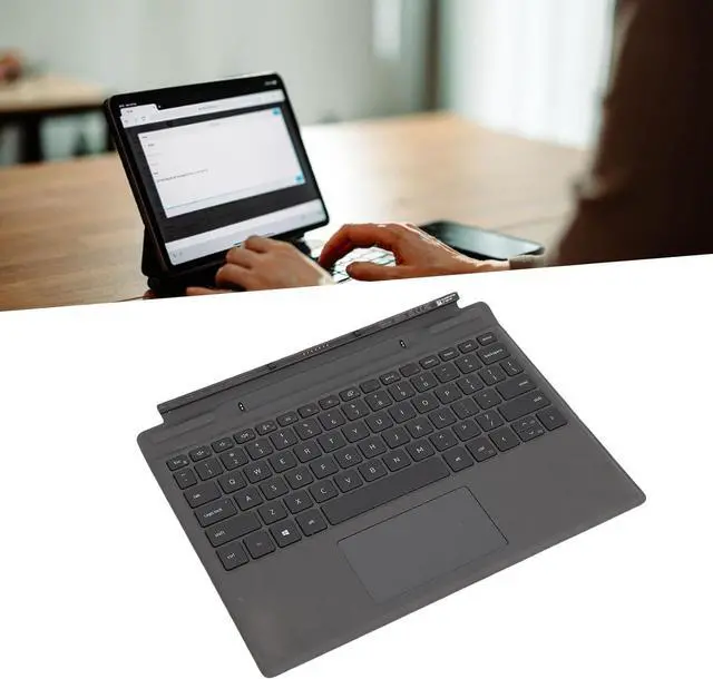 Alt view image 3 of 7 - Yoidesu Laptop Detachable Keyboard for Latitude 7320 7310, New Genuine Replacement Travel Keyboard, Seamless Connection Backlighting Key Board with Touchpad for for