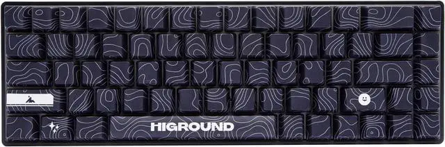 Main image of Higround Basecamp 65HE BLACKICE Keyboard, 65% Mechanical USB Wired PC Gaming Keyboard with Gateron KS-37 Magnetic Switches, Programable RGB, Hot-Swappable, Deep Thock Creamy Sounding, Pre-lubed