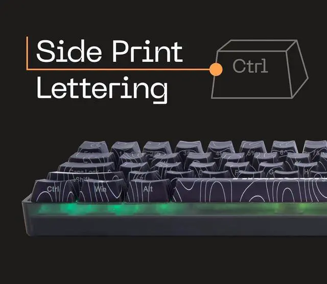 Alt view image 6 of 7 - Higround Basecamp 65HE BLACKICE Keyboard, 65% Mechanical USB Wired PC Gaming Keyboard with Gateron KS-37 Magnetic Switches, Programable RGB, Hot-Swappable, Deep Thock Creamy Sounding, Pre-lubed