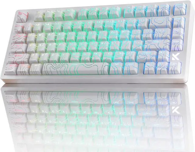 Main image of Hyekit x MCHOSE Jet 75 75% Wired Magnetic Switch Mechanical Gaming Keyboard, Rapid Trigger Hall Effect Keyboard, Hyper-Fast Adjustable Actuation, 8K Hz Polling Rate, RGB HotSwap, for PC/Mac, White