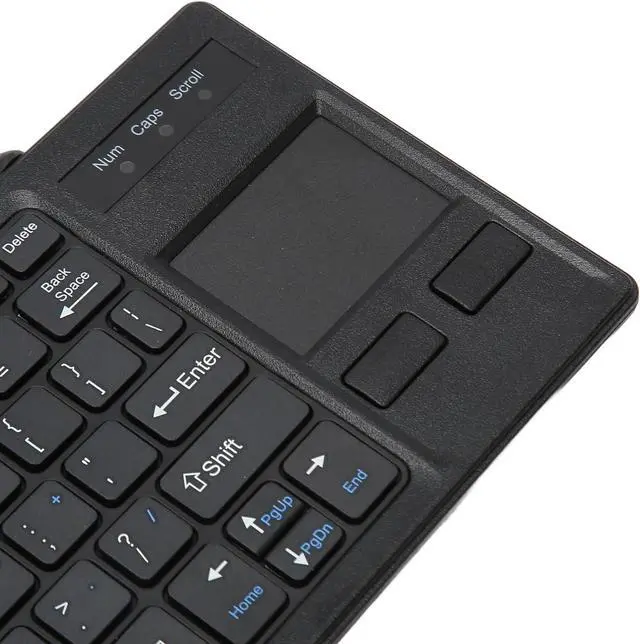 Alt view image 7 of 7 - Denash Computer Keyboard, USB Connection Ultra Thin Sturdy Compact Wired Touch Keyboard with HUB Function for Food Service, Denashh9etxm3g02