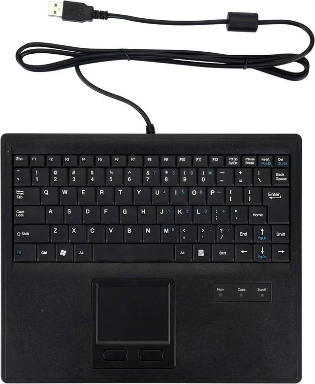 Main image of Wired Keyboard with Touchpad - 819 Portable Scissors Foot Structure - USB Port with 1 Hubs