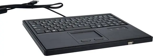 Alt view image 5 of 5 - Wired Keyboard with Touchpad - 819 Portable Scissors Foot Structure - USB Port with 1 Hubs