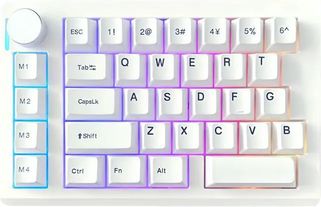 Main image of FKZ HE33 Rapid Trigger Gaming Keyboard,Hall Effect Magnetic Switch One Handed Hot Swap RGB Wired Mechanical Keyboard with Knob,Adjustable Actuation, 8K Hz Polling Rate Macro Keypad for E-Sports Game
