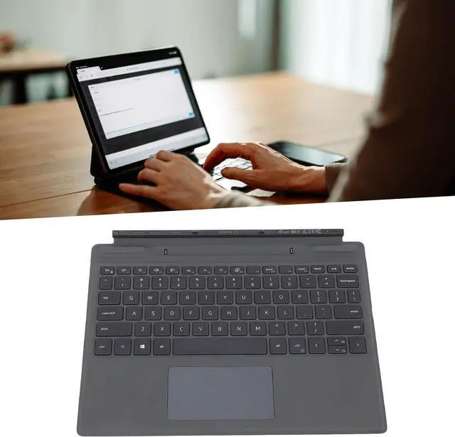 Alt view image 3 of 7 - Detachable Backlighting Laptop Keyboard for Latitude 7320 7310, Seamless Connection, Touchpad, Lightweight and Portable