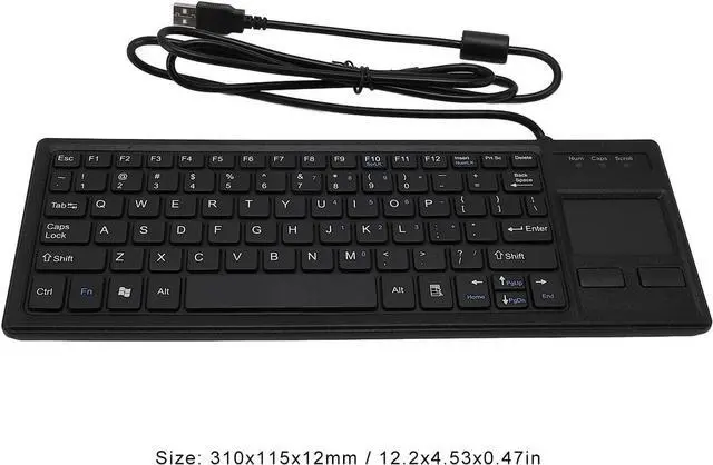 Alt view image 3 of 7 - FOSA Industrial Keyboard with Touchpad, Mechanical USB Wired Keyboard, IP68 Dust and Water Resistant, for PC, Laptop, Tablet, for Various Industrial Environments, Plug and Play