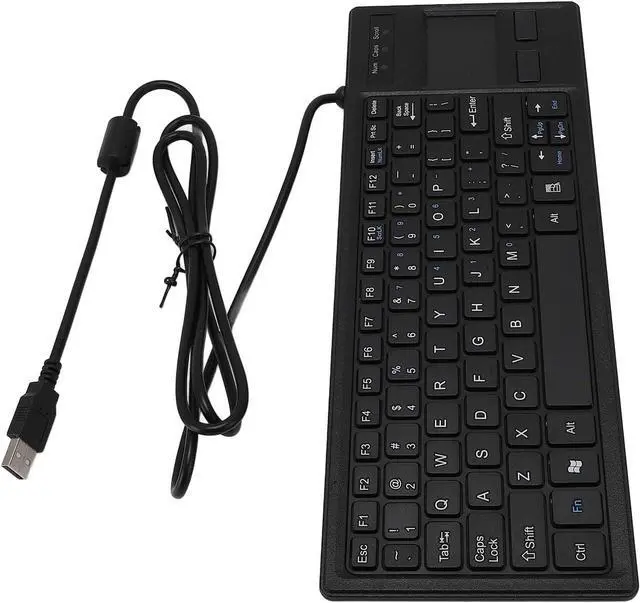 Alt view image 3 of 7 - ZJchao Mechanical USB Keyboard Water Integrated Touch Industrial Keyboard with Touchpad for PC