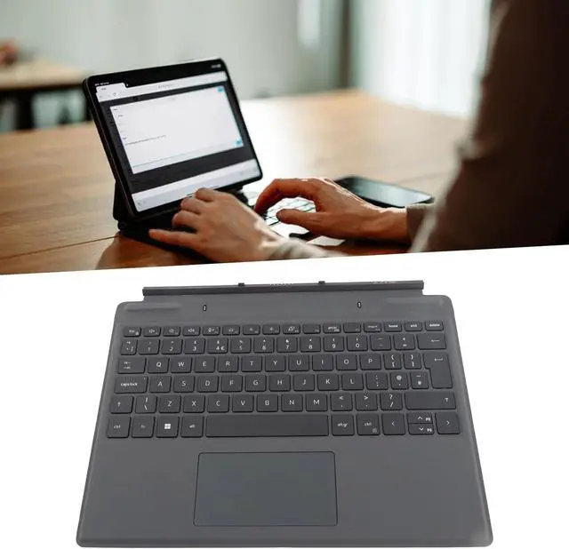 Alt view image 4 of 7 - EIMSOAH Laptop Detachable Keyboard, Backlighting Laptop Keyboard, New Genuine Replacement Travel Keyboard for Latitude 7320 7310 Seamless Connection