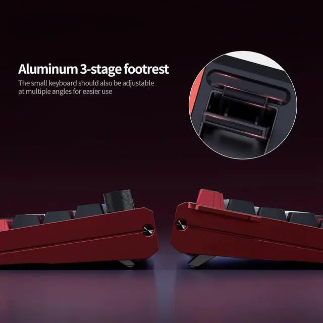 Alt view image 7 of 7 - MOLGRIA x SKYLOONG 60% Aluminum Gaming Keyboard, GK68 HE USB Wired Magnetic-Switch RGB Backlit Mechanical Keyboards with South-Facing Print Contour Line Keycap and Knob Multi-Layer Gasket (White)