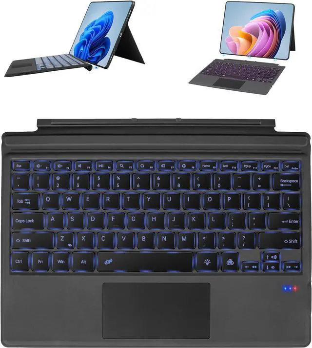 Main image of FERRISA Surface Pro 7 Keyboard, 7 Color Backlight Wireless Keyboard for Microsoft Surface Pro 7+/ 7/6/ 5/4/ 3 Type Cover, Ultra-Slim Surface Pro Key-Board with Strong Magnetic