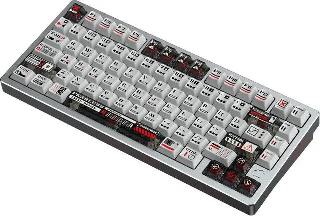 Main image of KEEBMONKEY WOBKEY Rainy 75 RT Rapid Trigger CNC Aluminum Wired Gaming Keyboard, Hall Effect Mechanical Keyboard, Adjustable Actuation, 8K Polling Rate, 0.125ms Latency. (Pro Gray)
