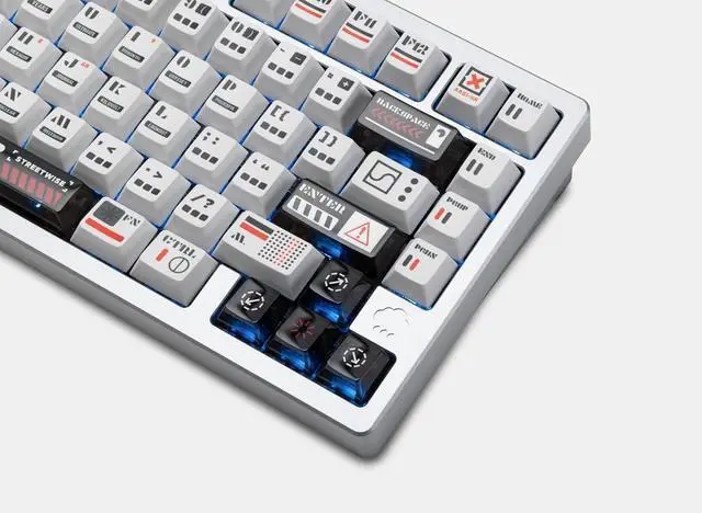 Alt view image 2 of 5 - KEEBMONKEY WOBKEY Rainy 75 RT Rapid Trigger CNC Aluminum Wired Gaming Keyboard, Hall Effect Mechanical Keyboard, Adjustable Actuation, 8K Polling Rate, 0.125ms Latency. (Pro Gray)