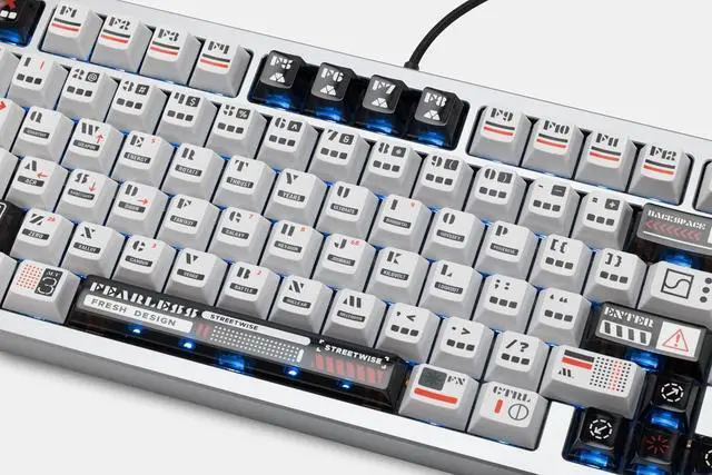 Alt view image 3 of 5 - KEEBMONKEY WOBKEY Rainy 75 RT Rapid Trigger CNC Aluminum Wired Gaming Keyboard, Hall Effect Mechanical Keyboard, Adjustable Actuation, 8K Polling Rate, 0.125ms Latency. (Pro Gray)