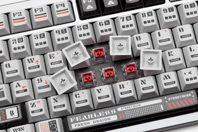 Alt view image 5 of 5 - KEEBMONKEY WOBKEY Rainy 75 RT Rapid Trigger CNC Aluminum Wired Gaming Keyboard, Hall Effect Mechanical Keyboard, Adjustable Actuation, 8K Polling Rate, 0.125ms Latency. (Pro Gray)