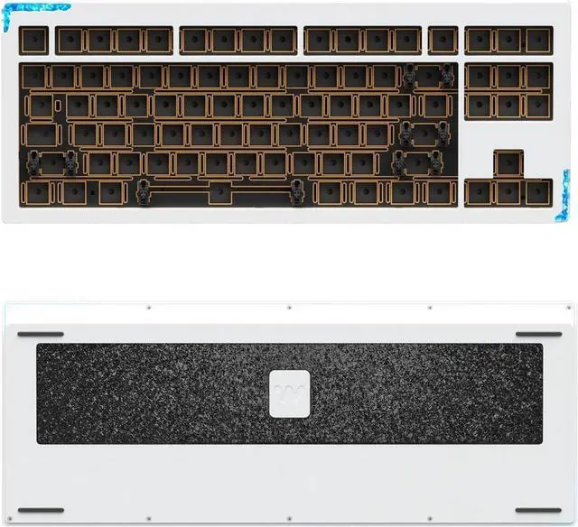 Main image of Glacier Weikav Star80 V2, 80% TKL Layout Wireless/Wired, Detachable USB-C, Hot Swappable, DIY Keyboard Kit with CNC Aluminum Case and RGB Lighting (White, Electrophoresis, Standard Cable)