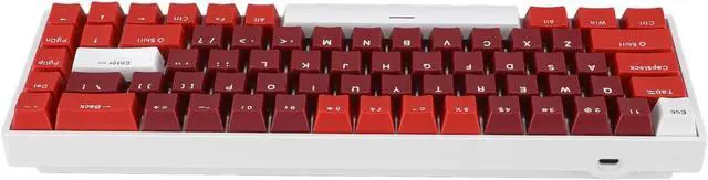 Alt view image 2 of 7 - 60% Mechanical Keyboard, 68 Key RGB Backlit, Type C Wired Gaming Keyboard with Red Switch for Computers with USB Port Ergonomic, Compact Design for Enhanced Gaming Experience