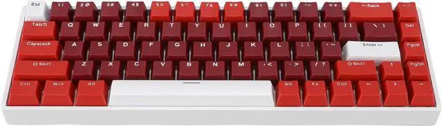 Alt view image 7 of 7 - 60% Mechanical Keyboard, 68 Key RGB Backlit, Type C Wired Gaming Keyboard with Red Switch for Computers with USB Port Ergonomic, Compact Design for Enhanced Gaming Experience
