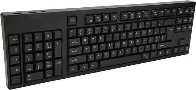 Alt view image 6 of 7 - Ergonomic Left Handed Keyboard, 109 Keys Ergonomic USB Keyboard, Left Numpad Keyboard with 2 HUB Expansion Interfaces for PC Desktop Laptop