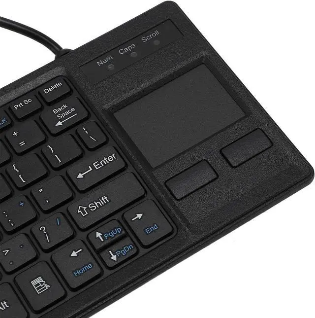 Alt view image 7 of 7 - EBTOOLS 20,000 Uses Mechanical Keyboard with Touchpad, USB Keyboard with Integrated Hub for Industrial Laptop Notebook PC, Suitable for Harsh Conditions