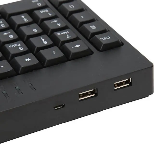 Alt view image 7 of 7 - 109 Keys Wired Left Hand Keyboard, Business Household Keyboard with 2 USB HUB for Win 7 8 10, Portable Mechanical Keyboard with Scissor for Gaming Office