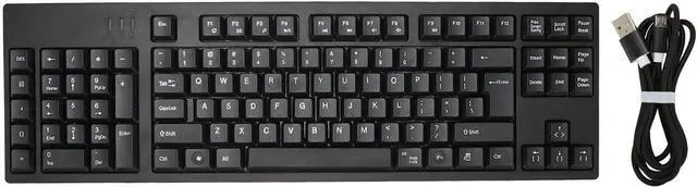 Main image of ZJchao Left Handed Keyboard, 109 Keys Micro USB Layout Plug and Play Office Keyboard Cordless Gaming Keyboard Gaming Keyboard with Micro USB Interface for Business Accounting Designer