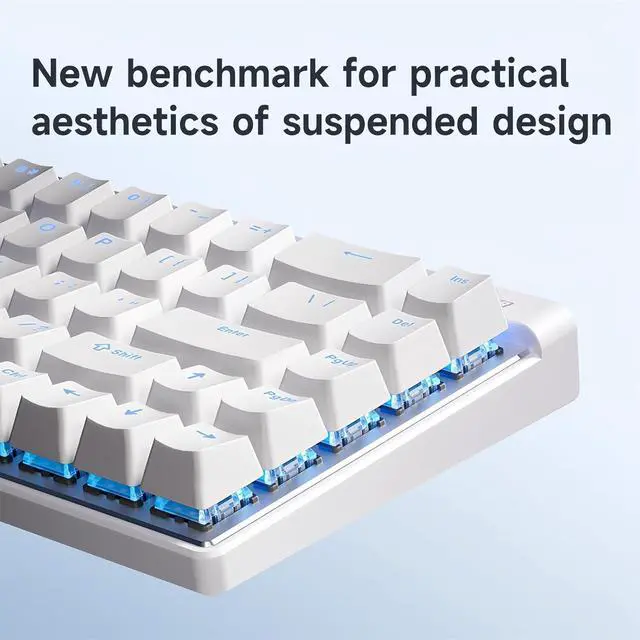Alt view image 6 of 7 - MCHOSE ACE68 Air Magnetic Switch Gaming Keyboard,65% Rapid Trigger Hall Effect Wired Mechanical Keyboard with Adjustable Actuation RGB Light Box HotSwap Gasket Snap Tap,8K Hz Polling Rate (White)