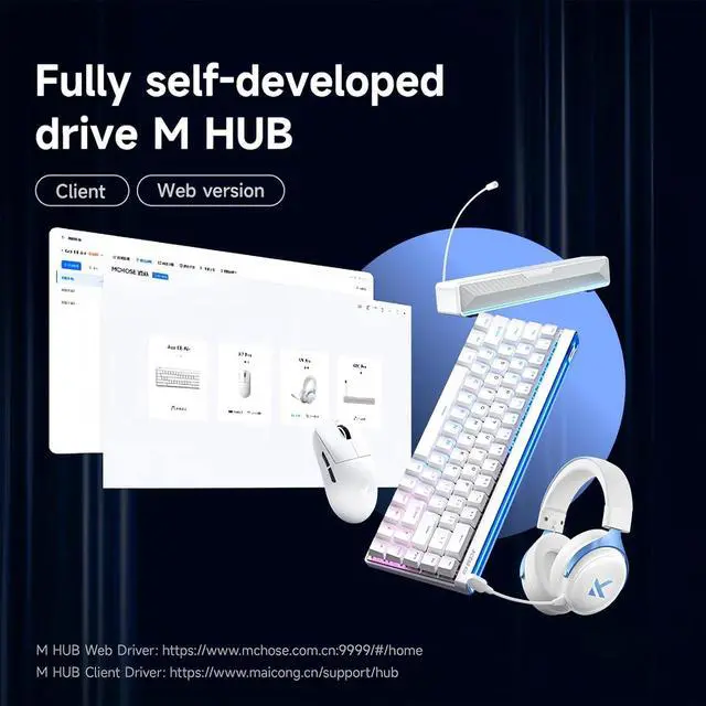 Alt view image 4 of 7 - MCHOSE ACE68 Air Magnetic Switch Gaming Keyboard,65% Rapid Trigger Hall Effect Wired Mechanical Keyboard with Adjustable Actuation RGB Light Box HotSwap Gasket Snap Tap,8K Hz Polling Rate (White)