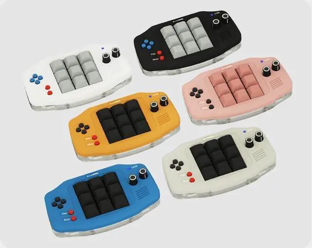 Alt view image 3 of 3 - KEEBMONKEY Customizable Mini Digital Mechanical Keyboard with Programmable Rotary Knob, VIA Compatible with RGB(Yellow)