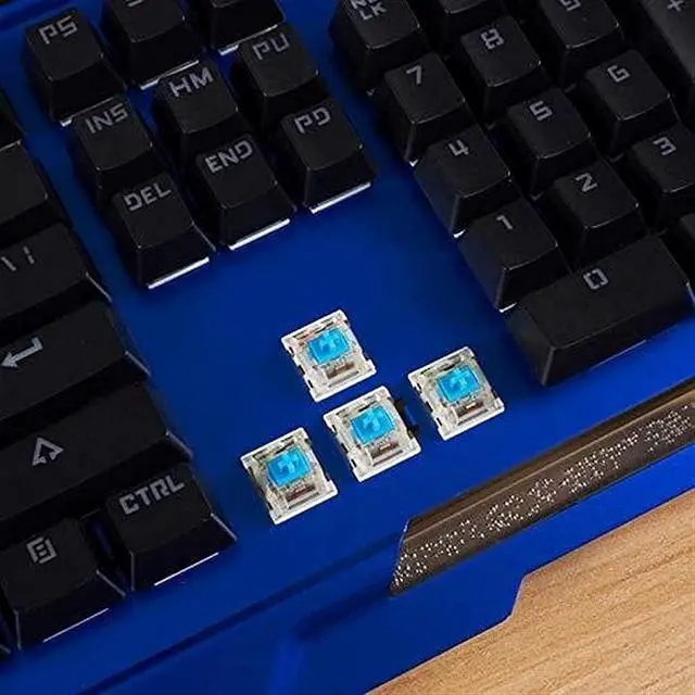 Alt view image 7 of 7 - Wired Mechanical Gaming Keyboard, USB Interface with Backlit Effect, 104 Keys for Office Computer Working and Gaming