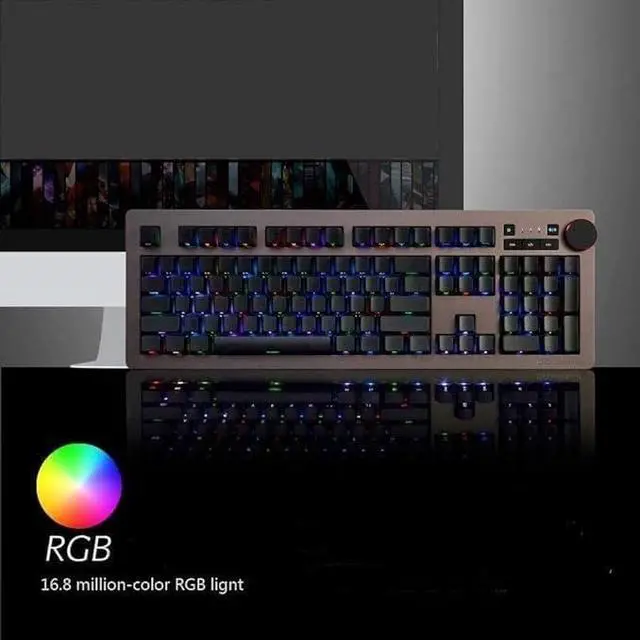 Alt view image 3 of 7 - Computer Keyboards Keyboards Mechanical Keyboard Green Axis Black Axis Tea Axis RGB Cable Computer Gaming Keyboard Esports Player Mechanical Keyboard