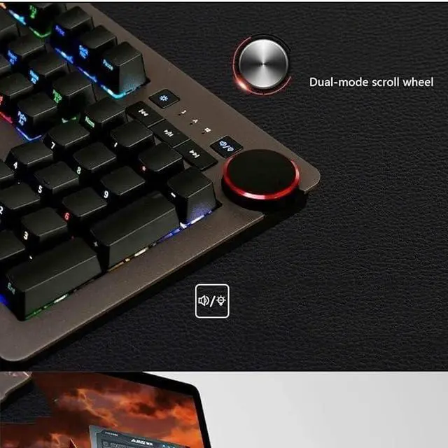 Alt view image 4 of 7 - Computer Keyboards Keyboards Mechanical Keyboard Green Axis Black Axis Tea Axis RGB Cable Computer Gaming Keyboard Esports Player Mechanical Keyboard