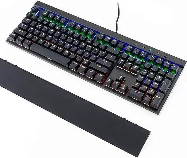 Main image of Computer Keyboards Mechanical Gaming Keyboard Floating Keycap with 108 Keys, with Hybrid LED Metal Panel
