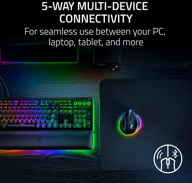 Alt view image 4 of 7 - Pro Click V2 Vertical Wireless Mouse 6-Button Ergonomic Design
