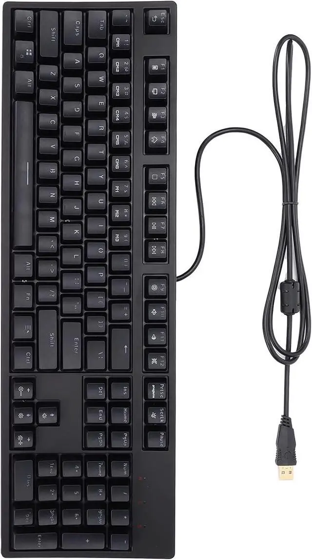 Alt view image 3 of 7 - Mechanical Gaming Keyboard, Wired Gaming Mechanical Keyboard Full 104 Keys Ergonomic Keyboard RGB Desktop Computer Keyboard for 2000/xp/7/8/10