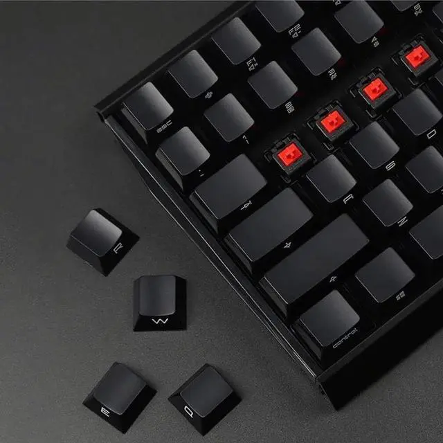 Alt view image 3 of 5 - Mechanical Gaming Keyboard with Black Switch 104 Keys LED RGB Backlit Cherry MX Blue Switches for PC/Games Computer