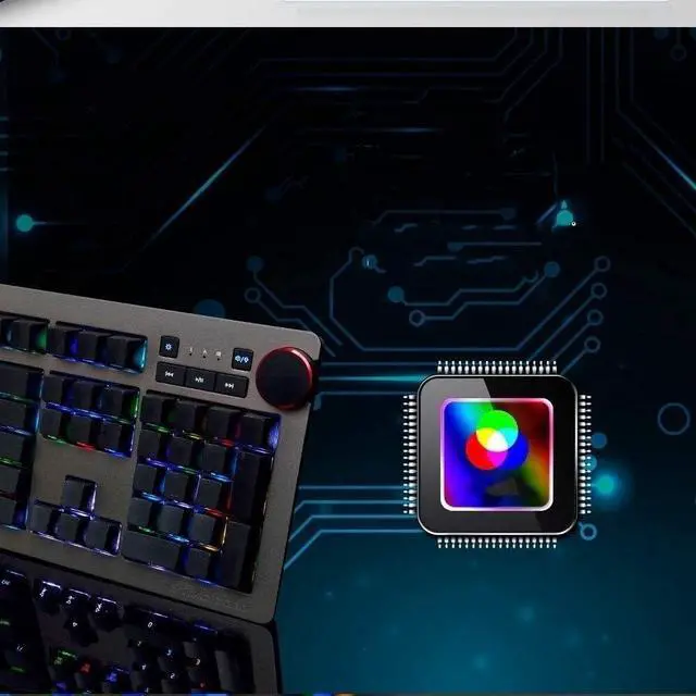 Alt view image 7 of 7 - HCUCTOS Green Axis Black Axis Tea Axis RGB Cable Computer Gaming Esports Player Mechanical Keyboard(Black Cherry Shaft White Light)