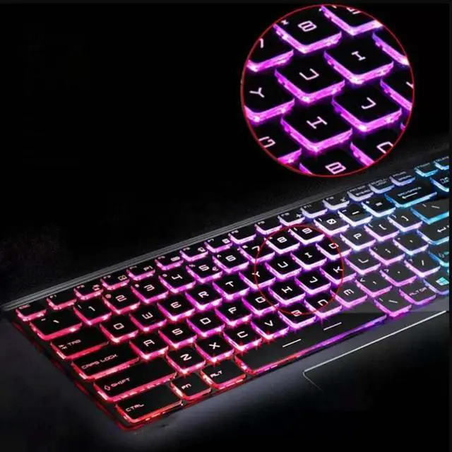 Alt view image 3 of 3 - Keyboard Compatible with MS-I Steel WS72 GE62 GE72 WT72 GT72 GS60 GS70 WS60 US Colorful Backlit