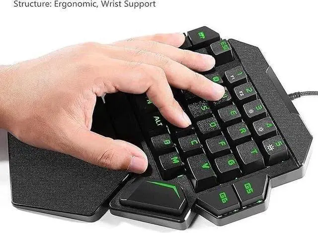 Alt view image 2 of 2 - Pc Keyboard Computer Keyboard and Mouse Combination, Game Keyboard Imitates Mechanical Keyboard Game