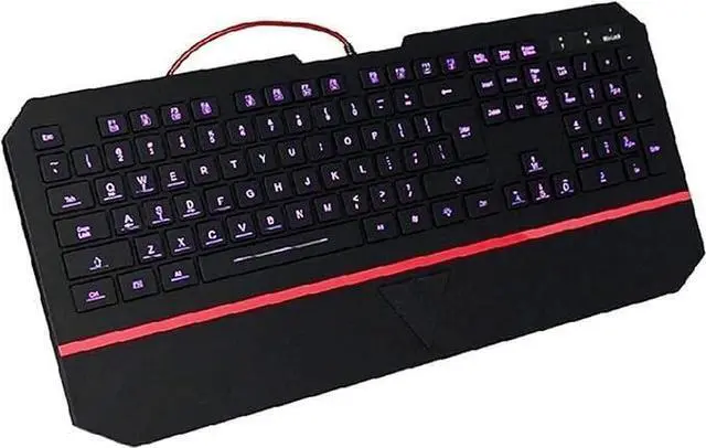 Alt view image 3 of 5 - Computer Keyboards Wired Gaming Keyboard Ultra-Thin, Computer Office Keyboard, Waterproof Function 7-Color Home Office Backlight