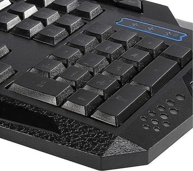Alt view image 6 of 7 - Mechanical Keyboard Wired Gaming Mechanical Computer Keyboard 3-Color Backlit Ergonomic Keyboard