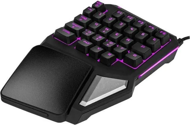 Main image of Keyboards Mechanical Gaming Keyboard with One Hand Feel Colorful Computer Keyboard Backlight USB Phone Keypad 238.1MM 158.7MM 39.4MM