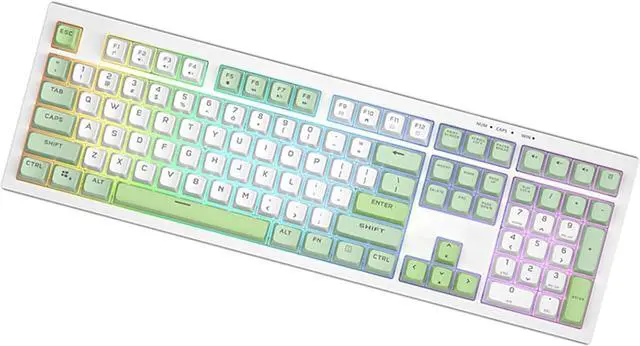 Main image of Mechanical Keyboard LED Backlit for Home Office Corded Gaming Keyboards 87/108 Keys Office Keyboard for PC Gamers Deskto