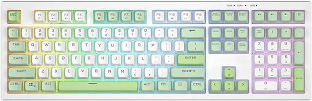 Alt view image 4 of 7 - uikios Mechanical Keyboard LED Backlit for Home Office Corded Gaming Keyboards 87/108 Keys Office Keyboard for PC Gamers Deskto